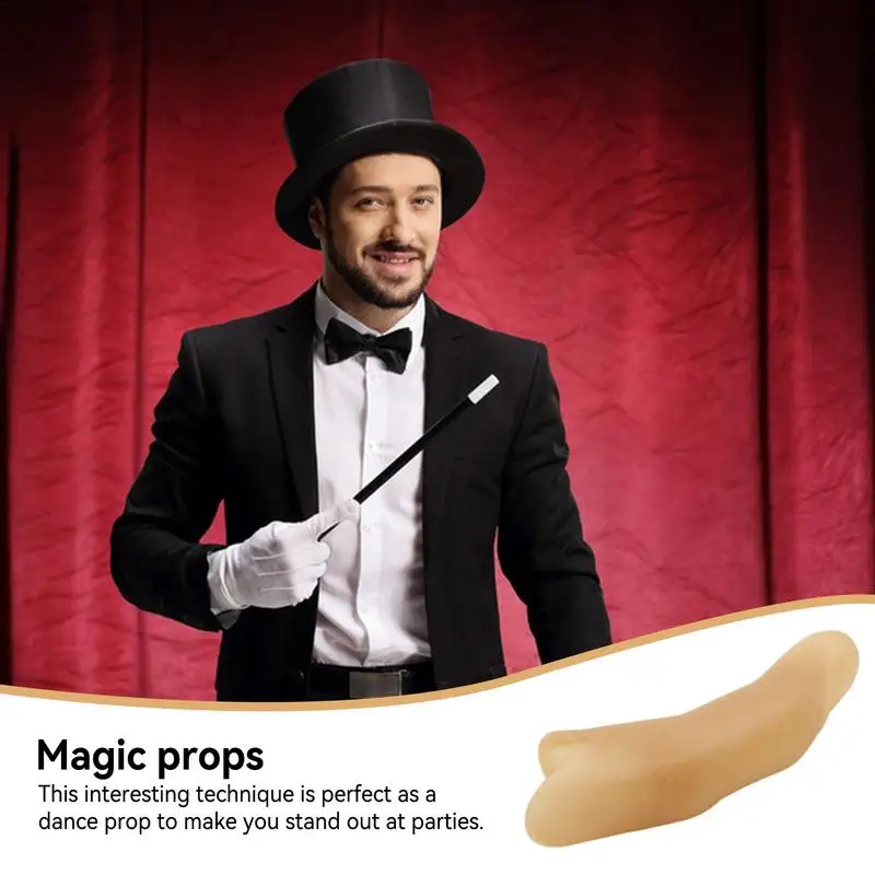 Magic Trick Fingers Multipurpose Sixth Middle Finger Stage Show Prop Innovative Funny Magic Props Prosthetic Finger For Family