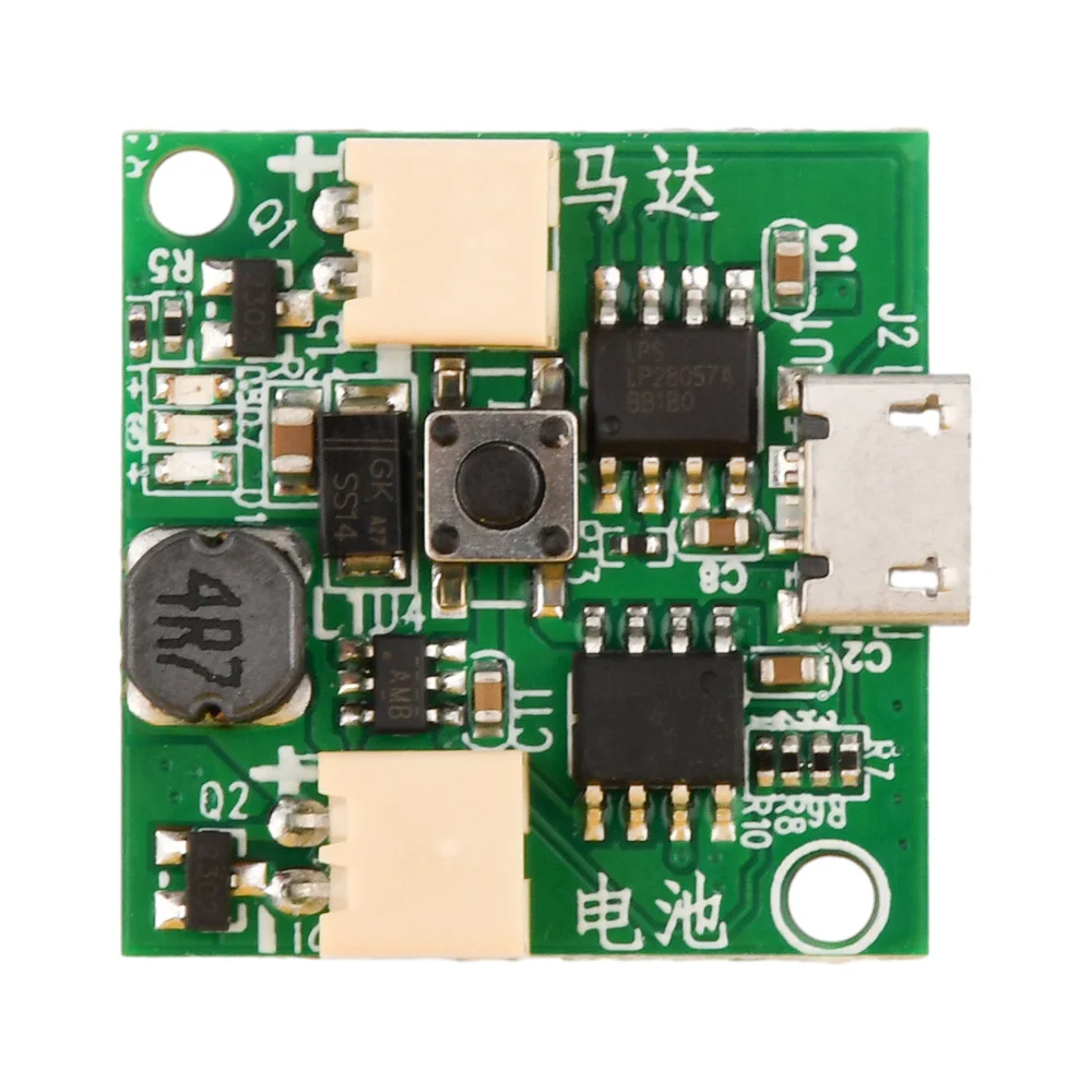 USB Small Fan Circuit Board 3.7V Battery Charger Module Micro USB Fan Governor Wind Speed Controller