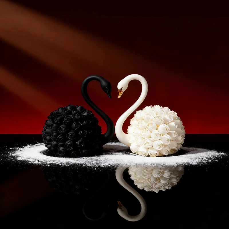 

Rose Swan Set Silicone Mold Creative Pastry Tools Mousse Cake Fondant Chocolate Molud Cake Decorating Tools Baking Accessories