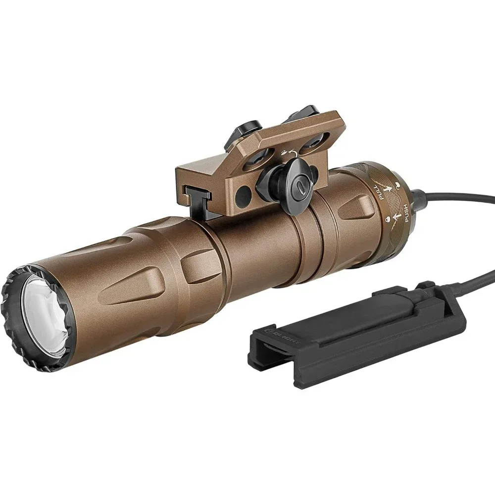 

Lumens Ultra Compact Rechargeable Mlok Mount Weaponlight, Removable Slide Rail Mount and Remote Switch, 240 Meters Beam Distance