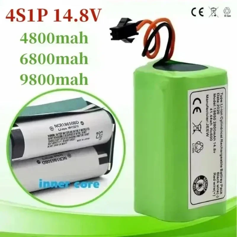 100% New 14.8V 9.8Ah Suitable for Sweeping Machine Lithium-ion Battery 990 N79 N79S DN622, Eufy Robovac 11 11S 12 15C 15S 35C