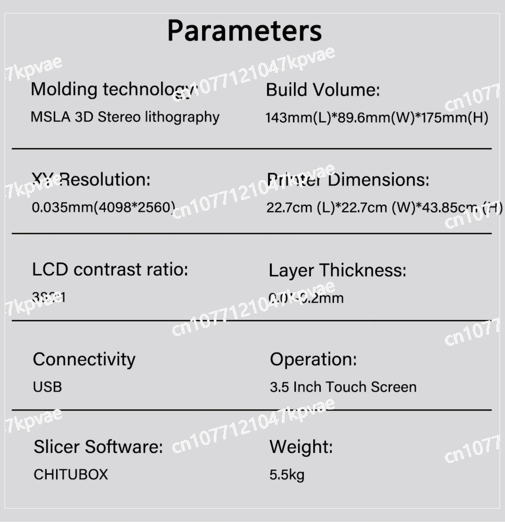 MARS 3 Pro 4K MONO LCD Resin 3D PRINTER 143*89.6*175mm Impresora 3d