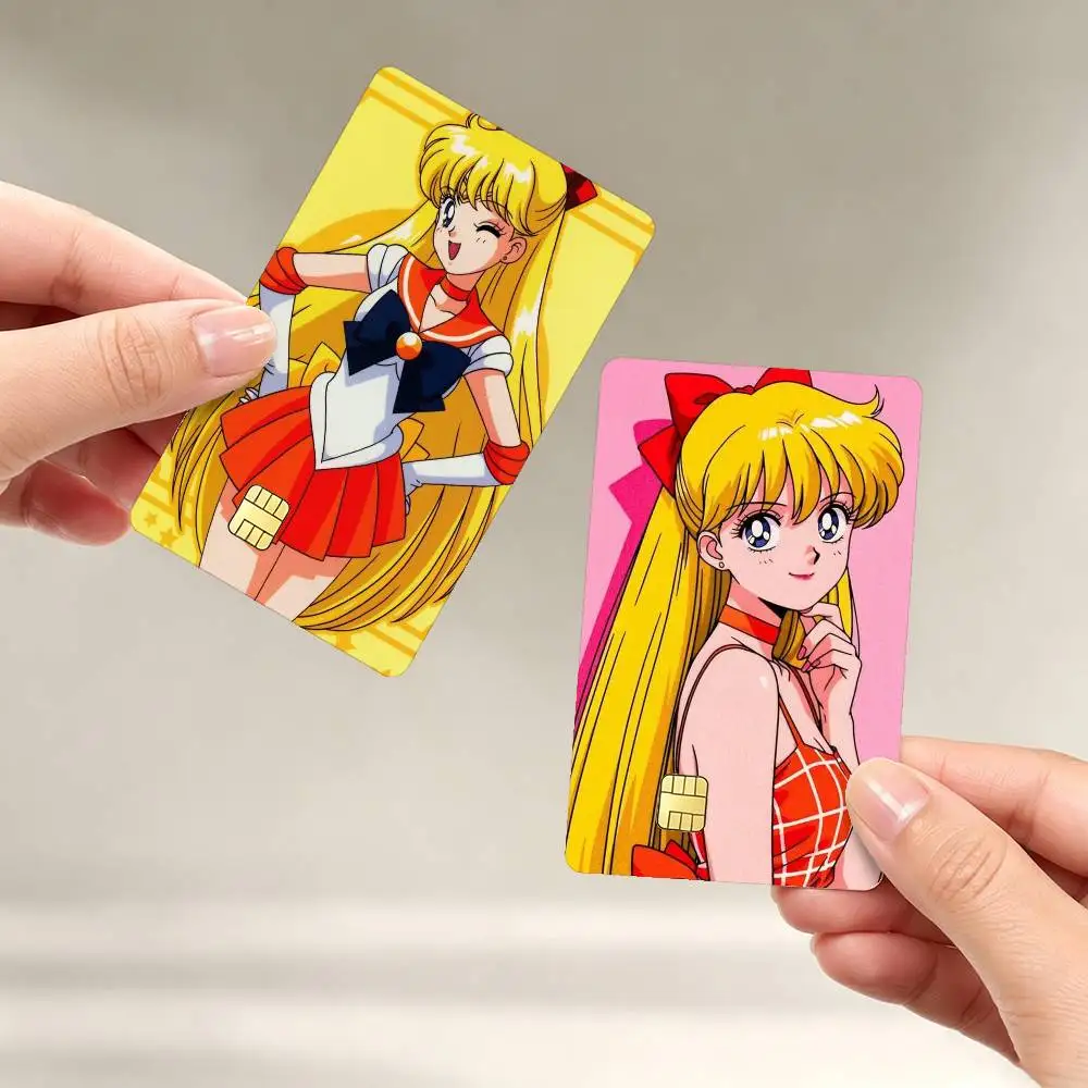 M-Minako Aino S-Sailor Moon Sticker Film Tape Skin for Credit Card Debit Card Waterproof Stickers