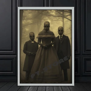 Dark Academic Cult Cult Retro Poster, Death Marionette Clown, gotischer Stil, Wohnzimmer, Wohnkultur, versteckte Kunst, Leinwandmalerei 10 Hauptverkaufs -Gotic -Designs - №9