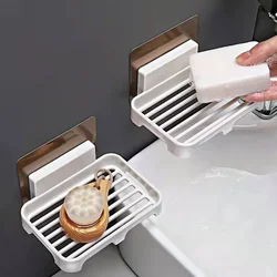 Wall Mounted Soap Dishes Box, Bathroom Shower Soap Holder, Toiletries Organizer, Kitchen Storage Rack, Bathroom Supplies