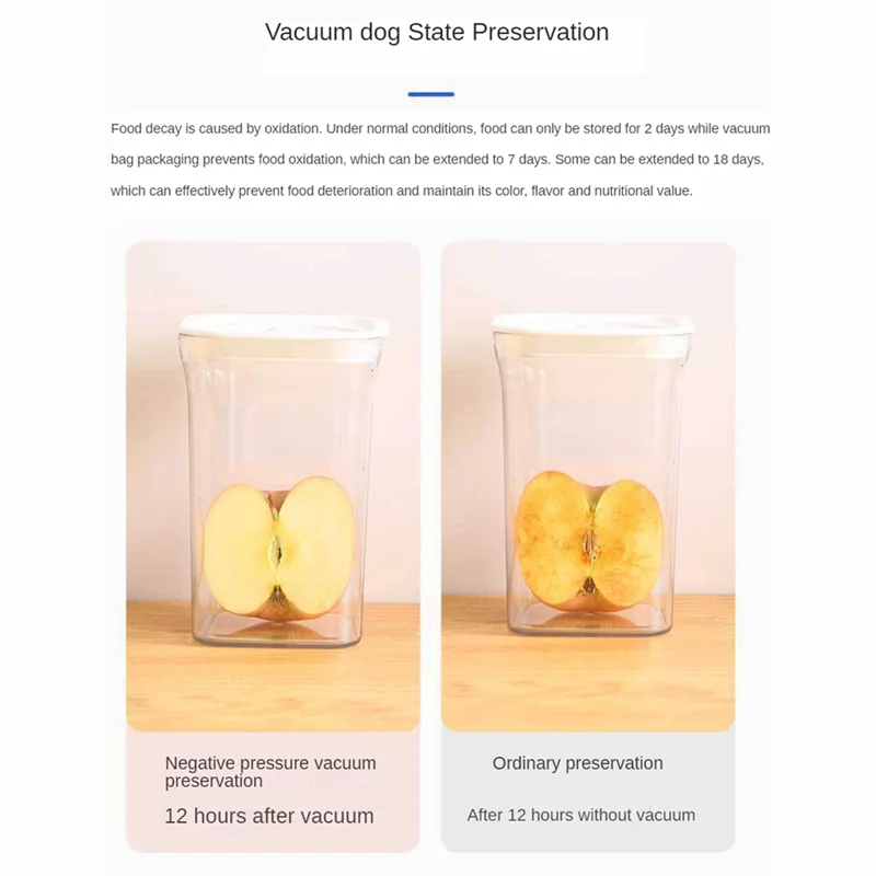FO-Food Storage Vacuum Container With Automatic Pumpkeep Food And Ingredients Fresh Vacuum Fresh-Keeping Box Sealed Jar