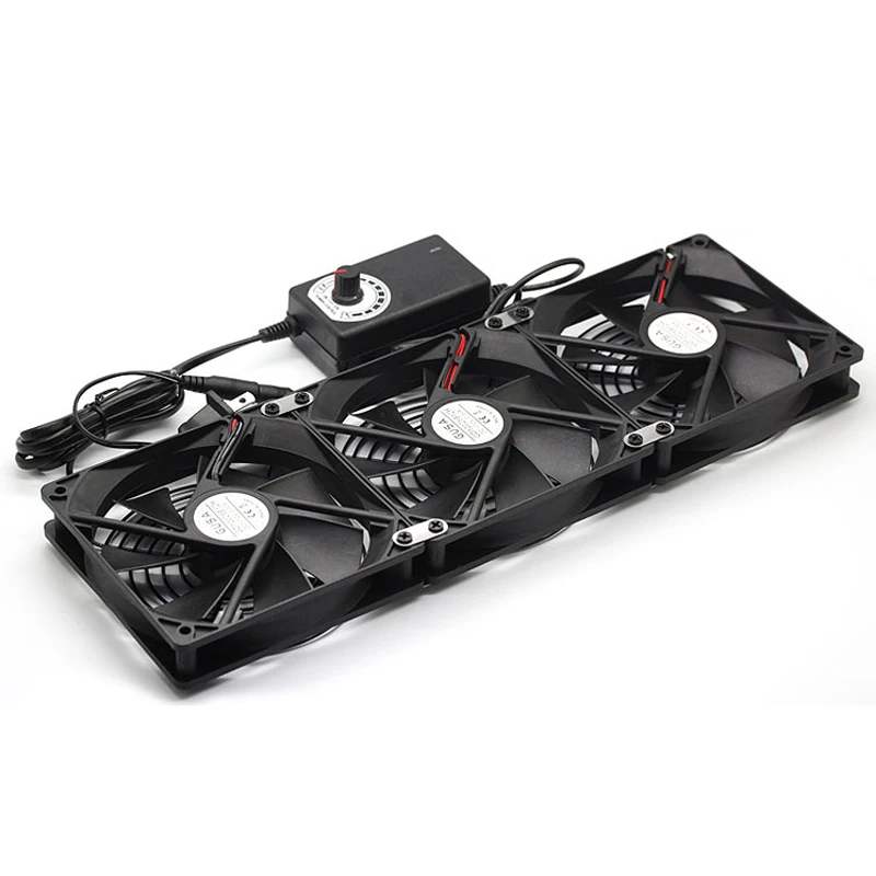 Stepless Speed Control 120mm X 25mm DIY Cooling Fan - GPU Rack Mining Case, Cabinet, Server 2/3/4 Fan Options, Dual Ball Bearing