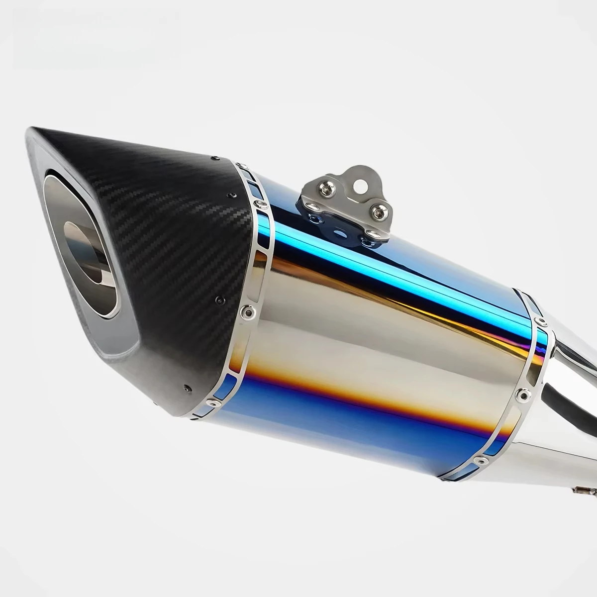 New Condition Custom Parts Exquisite Blueing Effect Coating Motorcycle Full Length Exhaust Pipe for ZX-6R ZX-4R