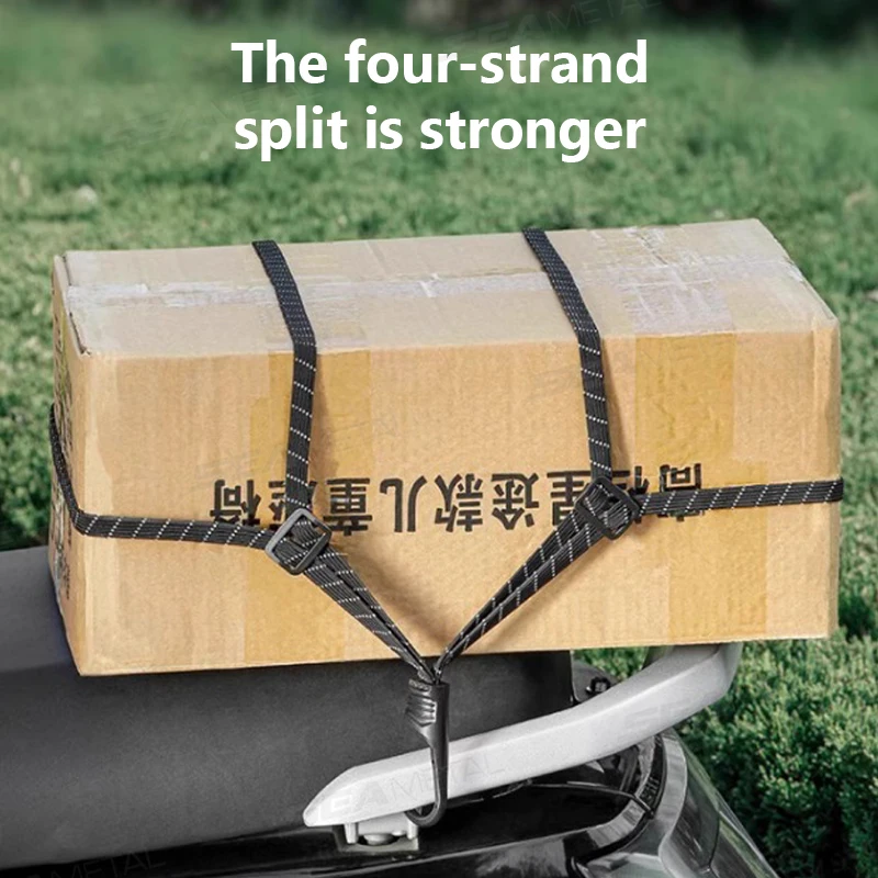 BLALION دراجة نارية حزام الأمتعة حقيبة مرنة عالمية مع خطاف أمان خوذة متعددة الاستخدامات شبكة والعتاد النقل دائم أنيق