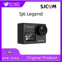 SJCAM SJ 6 Pro 4K60fps 24MP Action Camera with Stabilization 2.0, Underwater 40m Waterproof,WiFi,8X Zoom,64G Card/2 * 1000mAh