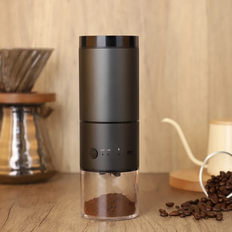 Electric Coffee Grinder Portable Coffee Bean Grinder Ceramics Grinding Core USB Type-C Charging Mini Coffee Bean Mill For Travel