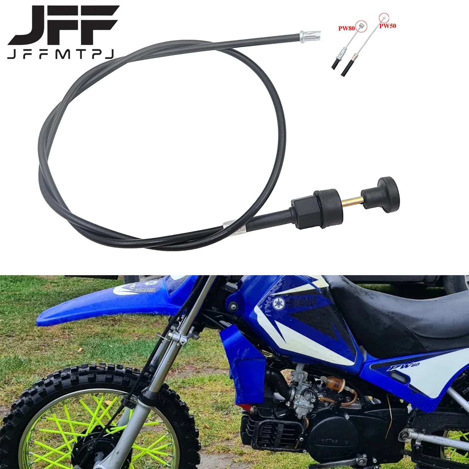 Motorcycle Pull Choke Cable Throttle Assembly For Yamaha PW50 PW80 PW 50 80 Dirt Bike Accessories Universal