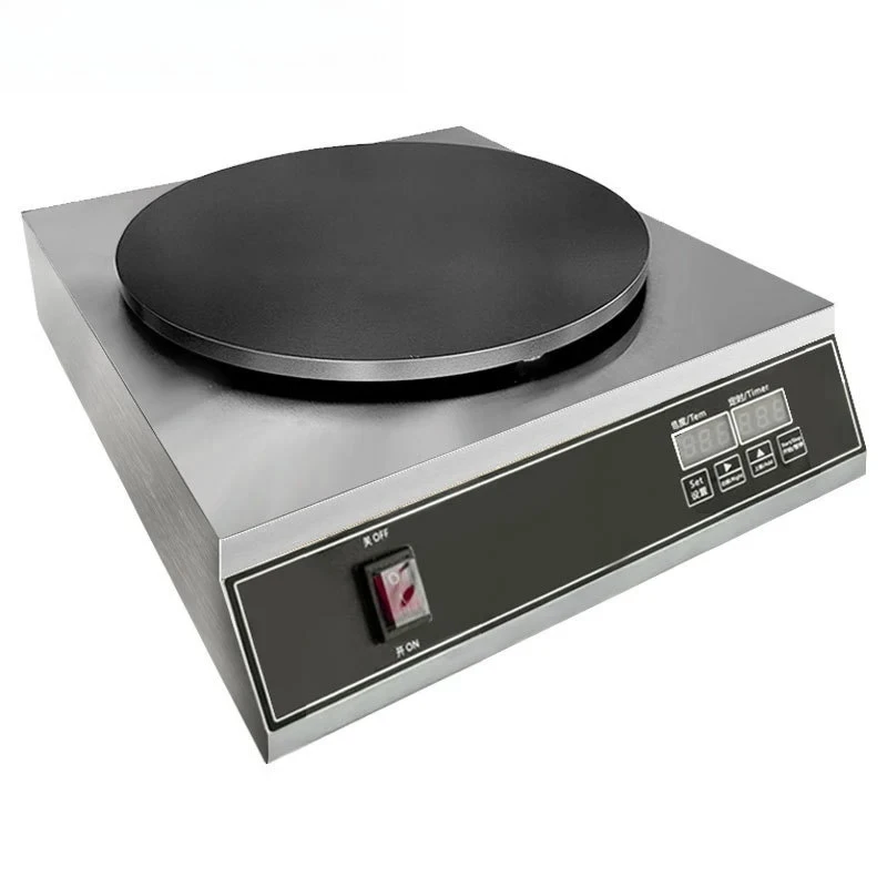 42cm Digital Display Pancake Maker Machine Circle French Crepes Making Machine Baking Frying Machine Spring Roll Pie Grill Maker