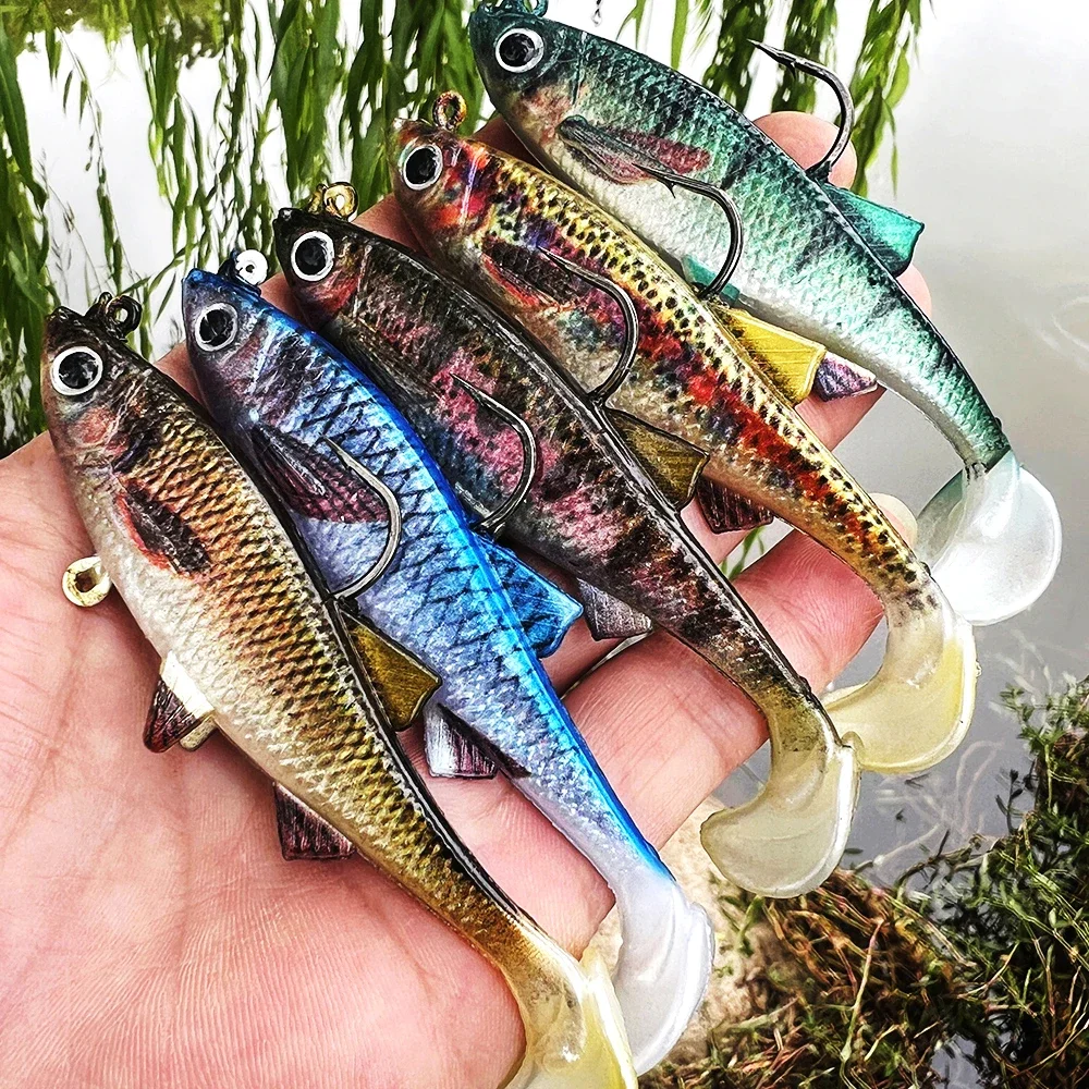 

PROBEROS 5 шт. искусственная приманка Shad Soft Swimbait рыболовные приманки 8-13 см весло T Tail поддельная рыбная приманка для щуки Zander Bass Pesca