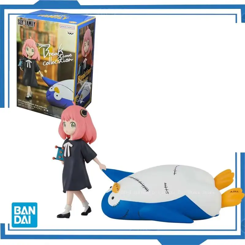 Bandai Original Banpresto Anime Spy x Family Break Time Collection Anya Forger Penguin Action Figures Collection Model Toy
