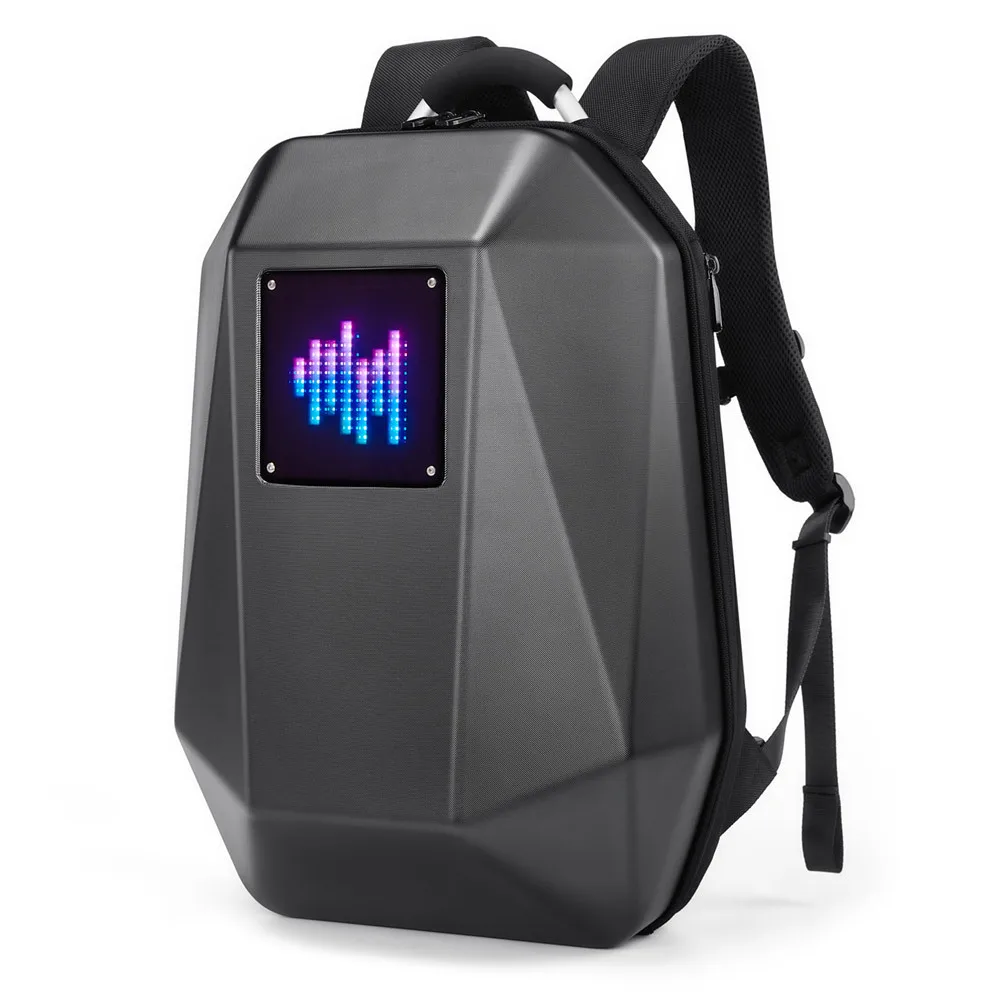 Led Riding Backpack Large Capacity Outdoor Cool Men Motorcycle Backpack LED Multimedia Business Backpacks Women Bag Helmet bag