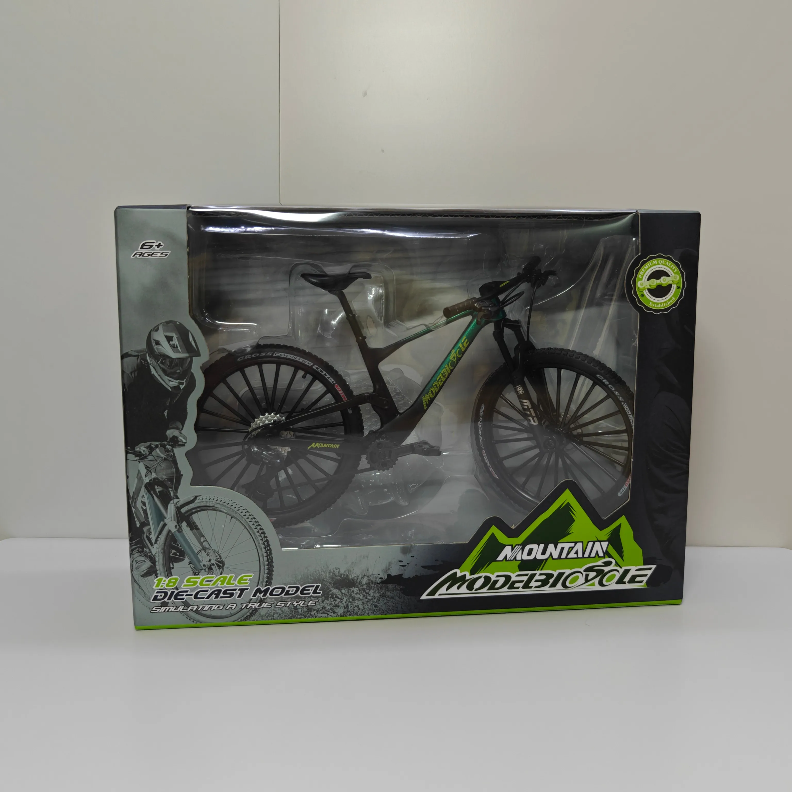 Modello 1:8 in lega di bici pressofuso decorazione modello giocattolo in metallo bicicletta simulazione collezione regali giocattoli