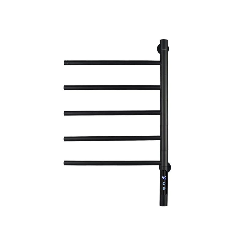 Stainless steel non-punching rotating intelligent electric towel rack drying and sterilization household bathroom rack project