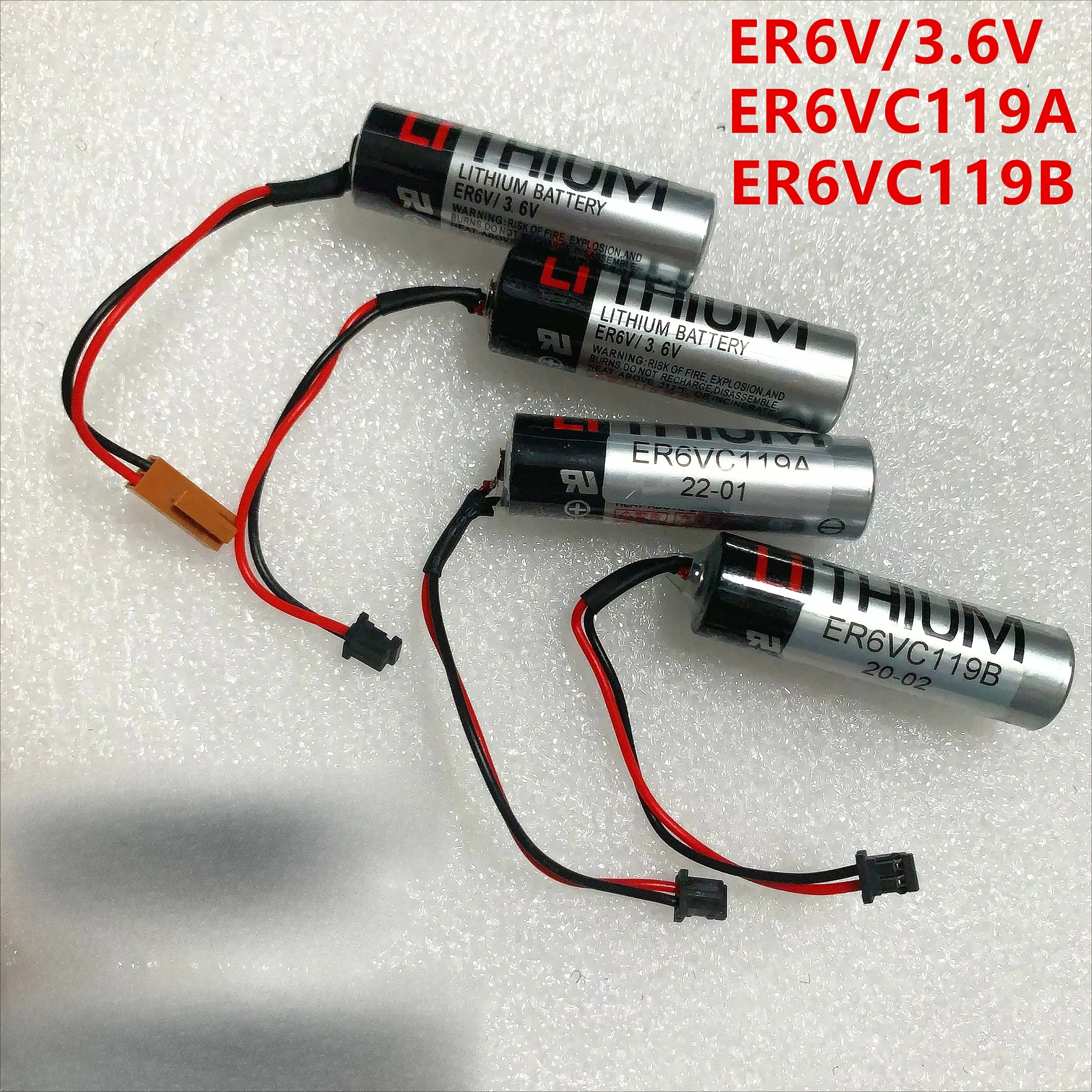 4pcs，。for Mitsubishi M70 system drives genuine ER6V/3.6V battery ER6VC119A/ER6VC119B ，。