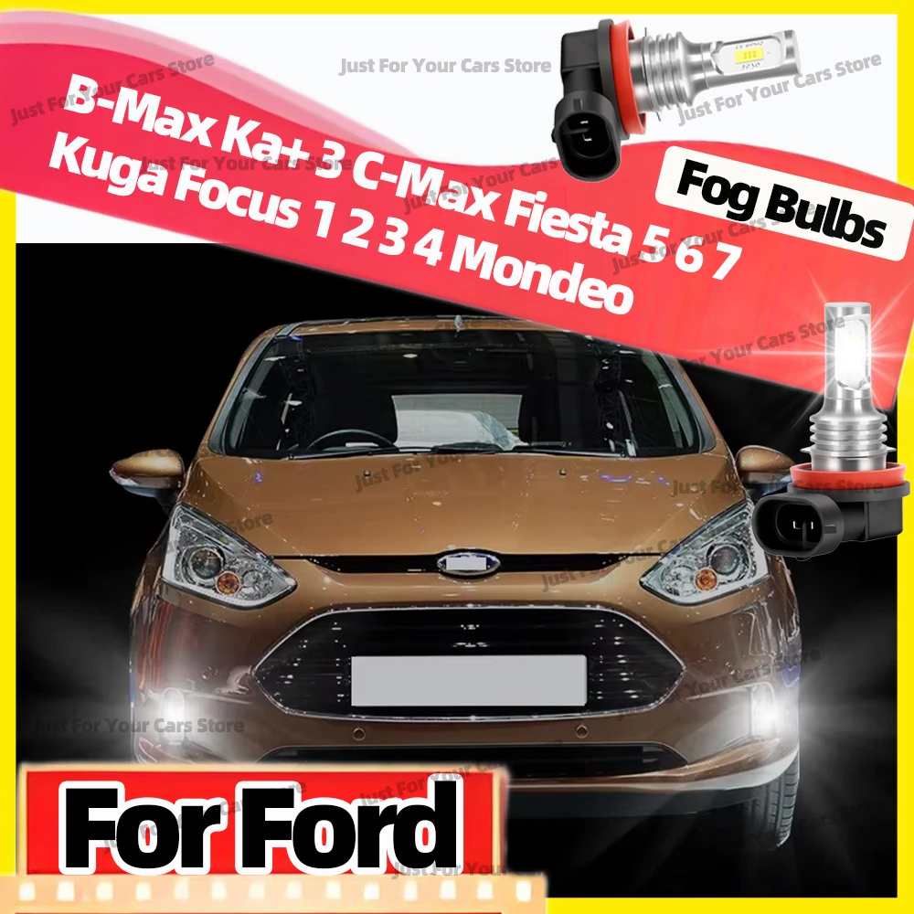 2X 6000K Led Fog Li…