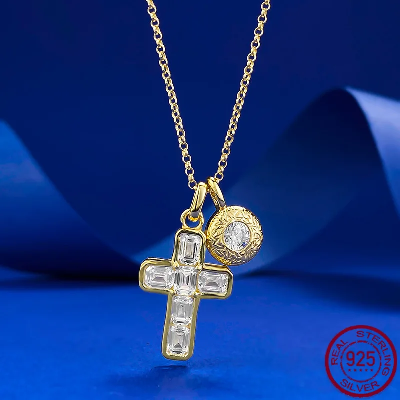

New European and American S925 Silver Pendant, Fashionable and Versatile Commuter Style, Telescopic Necklace, Wedding Jewelry
