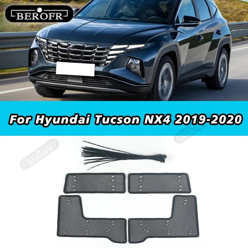 Front Head Grille Insert Net Insect Screening Mesh Protection Covers Trim Fit For Hyundai Tucson NX4 2021- 2023 Accessories