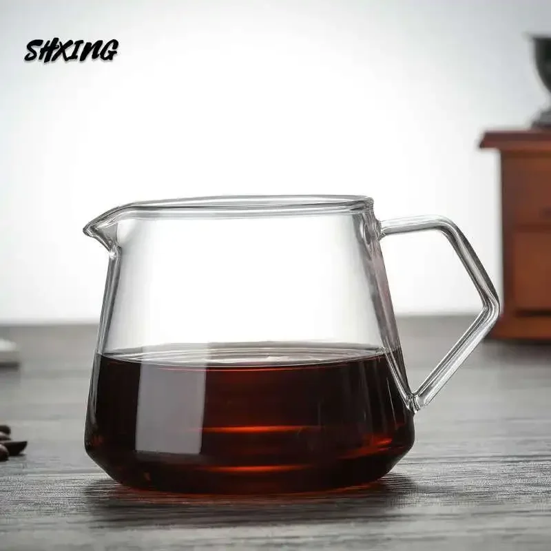 Carafe goutte à goutte avec marques tiques, cafetière V2, verser sur gamme en verre, serveur de café, bouilloire, brasseur, percolateur Barista, 400 ml, 650ml