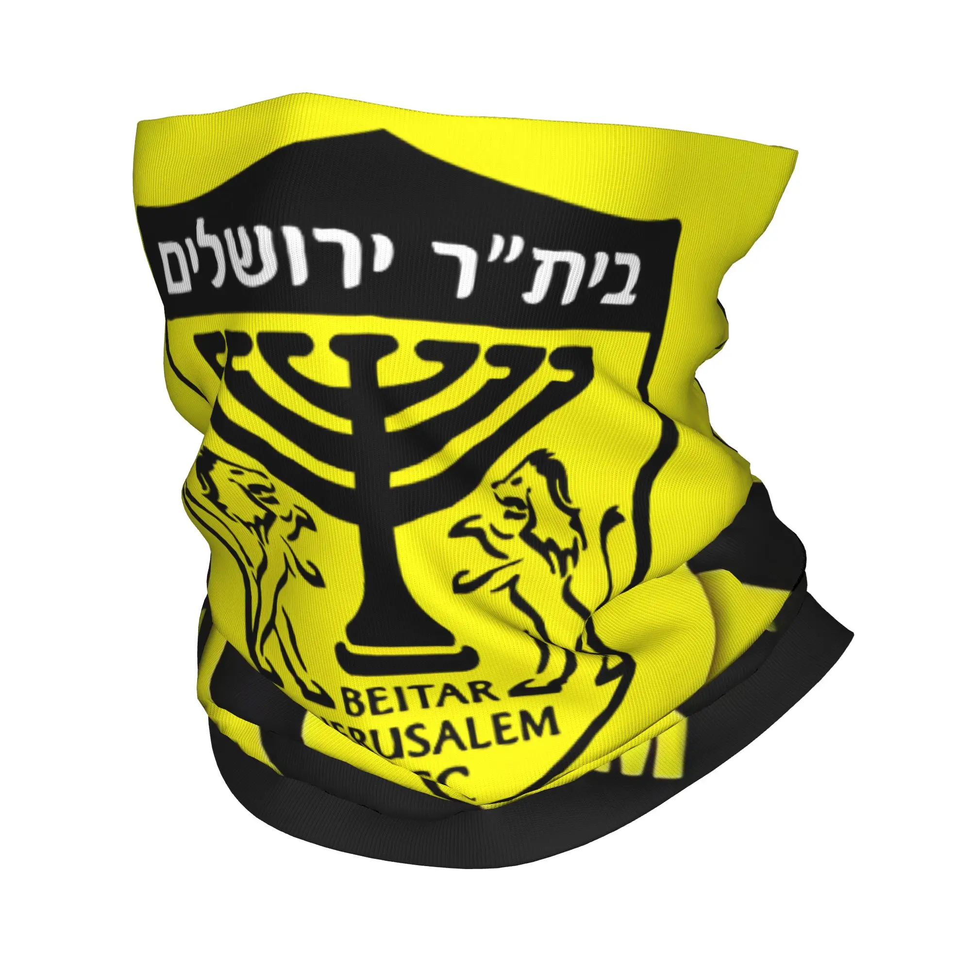 Footbally Beitar Jerusalem FC Soccer  Bandana Neck Gaiter UV Protection Face Scarf Cover Men Women  Headwear Tube Balaclava