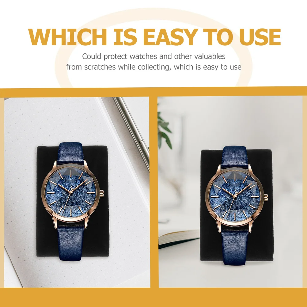 12pçs almofadas macias para relógio, almofada de exibição de joias para pulseiras, suporte para relógio de pulso, caixa de armazenamento, inserção confortável