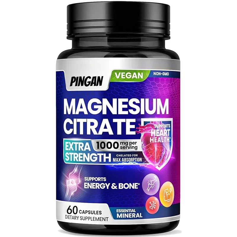 

Magnesium Citrate - Used for Bone, Muscle, and Heart Health Support, As A Magnesium Citrate Supplement