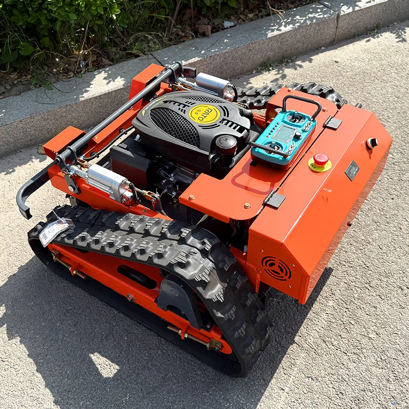 Customized Best Hot Sale Crawler Remote Control Lawn Mower Garden Use Grass Cutting Machine