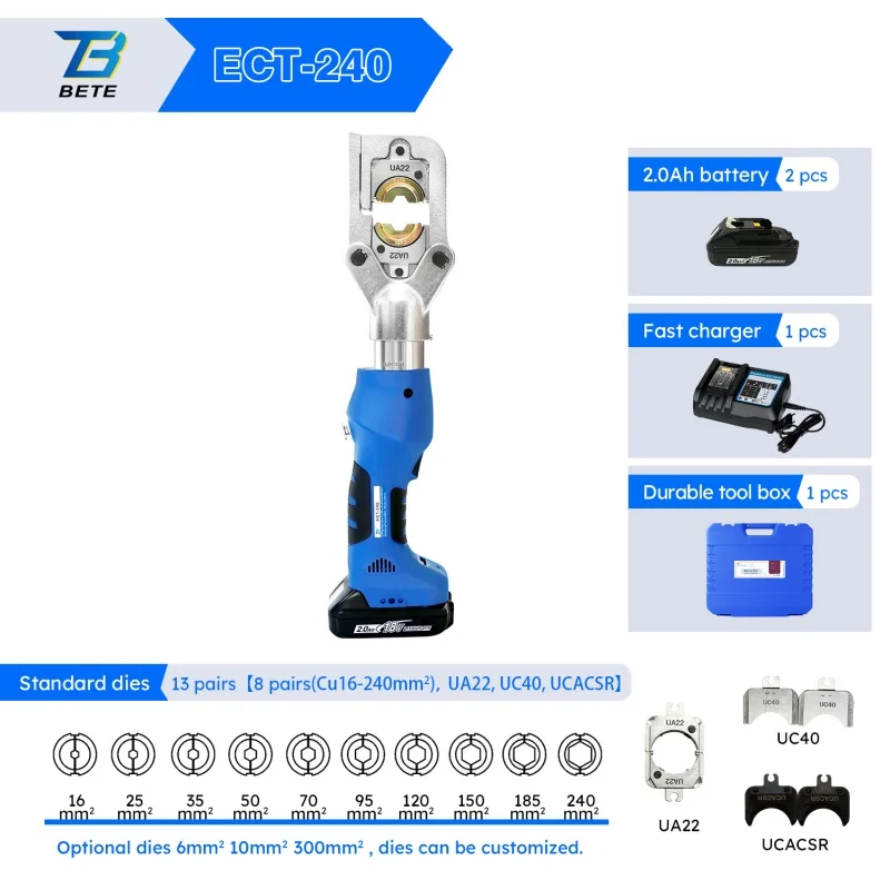 -240 6t  2-in-1 Crimping Cutting Tool  18V  Crimping Tool For Cu240mm²