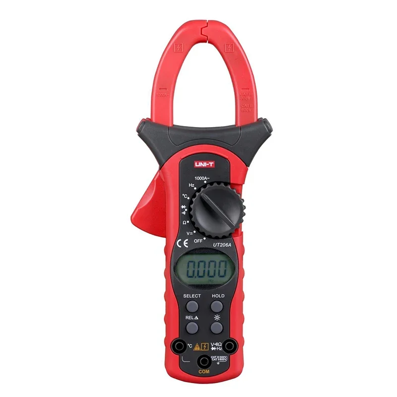 

UNI-T UT206A 1000A Digital Clamp Meters Earth Ground Megohmmeter Multimeter Voltage Current Resistance Insulation Tester