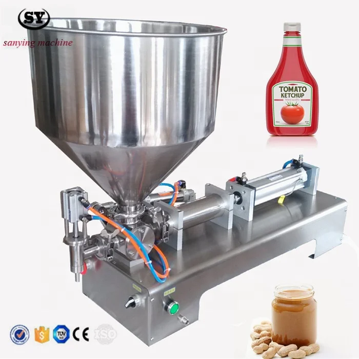 

G1WG 1000ml Single Nozzle Liquid Filling Machine Peanut Butter Jam Paste Filler Dispenser