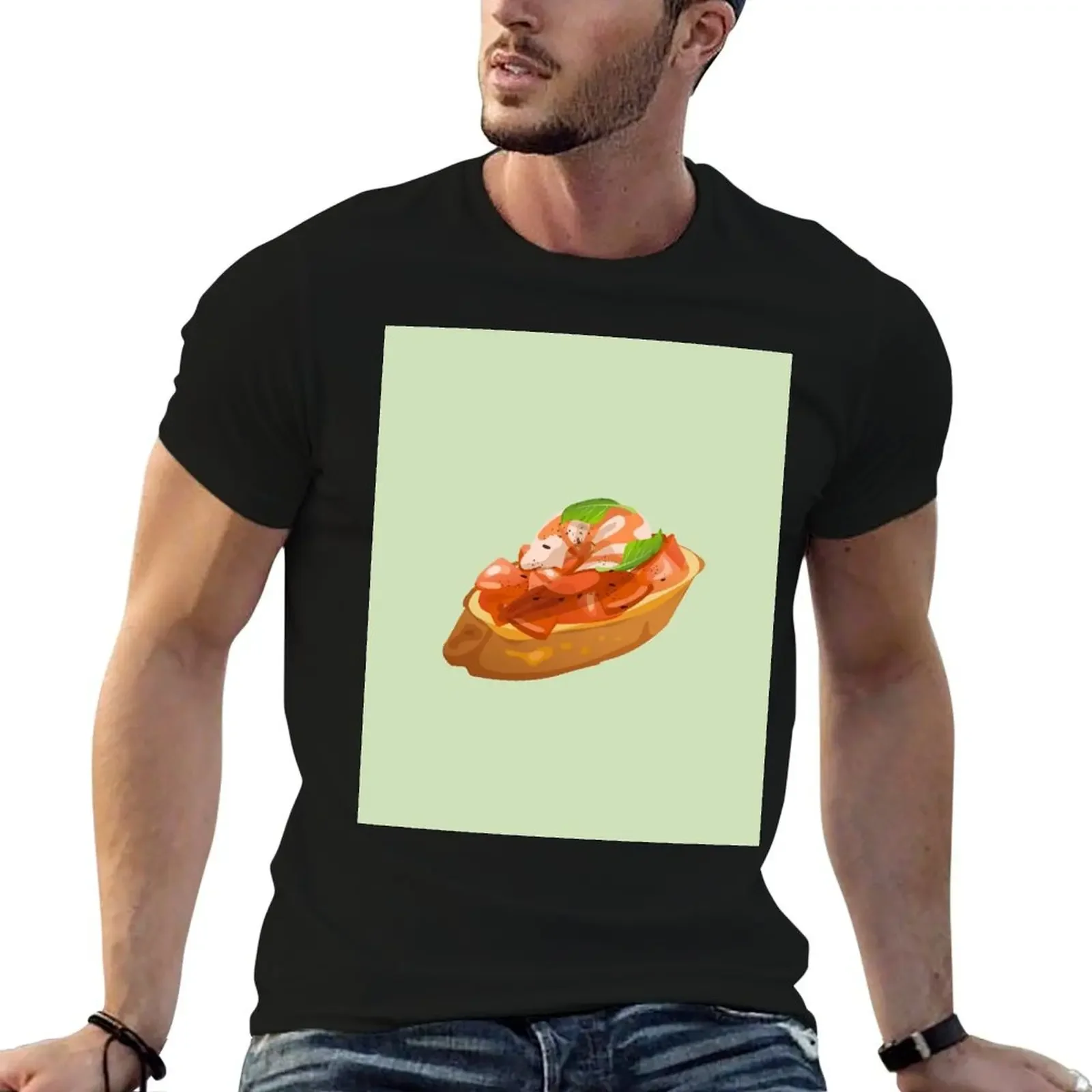 Spicy Prawn Bruschetta T-Shirt sweat boys animal print shirts graphic tees blanks mens designer t shirt