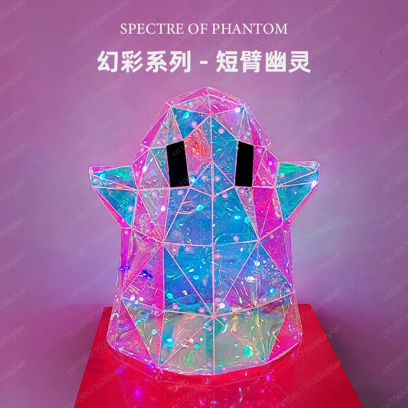 Cross-border Foreign Trade Halloween Symphony Glow Ghost Ornament Outdoor Party Dress Up Props Holiday Decoration Ornament