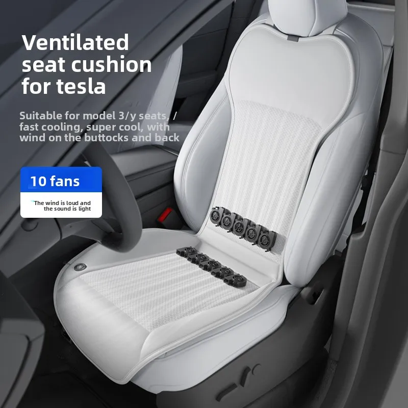 

For Tesla Air Conditioning Seats Universal Car Seat Ventilation Cover Car Blowing Summer Cool Car Seat Cushion Auto Covers