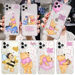 Winnie The Pooh For Apple iPhone 14 13 12 11 Pro Max Mini XS Max X XR 7 8 Plus 5S Silicone Transparent Phone Case Coque Capa