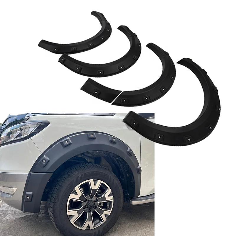 Matte Black Texture GWM Fender Flare For Great Wall Poer 2020 2021 2022  Accessories  Arch Wheel Eyebrow