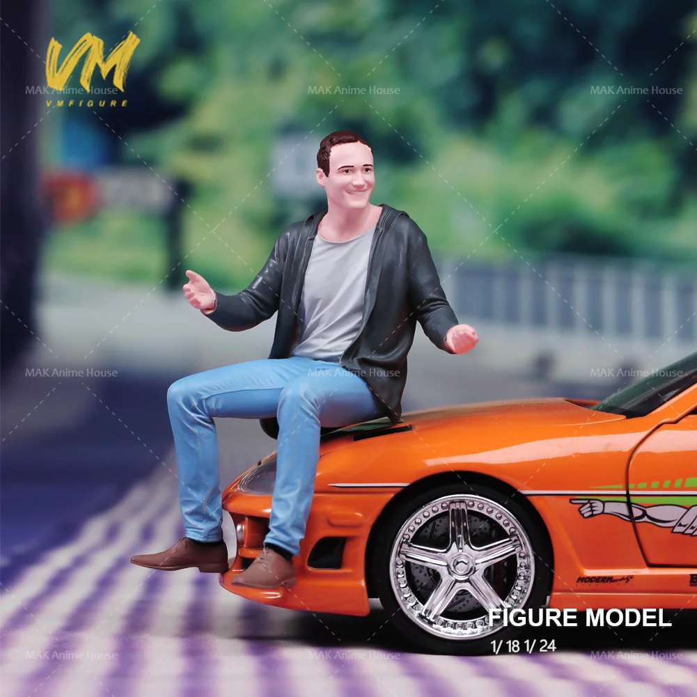 Miniaturowe Figurki 1/87 1/64 1/43 1/24 1/18 Wykwintna Malowana Postawa Siedząca Twarz Człowiek Szczęśliwy Model Kreatywna Scena Zabawka