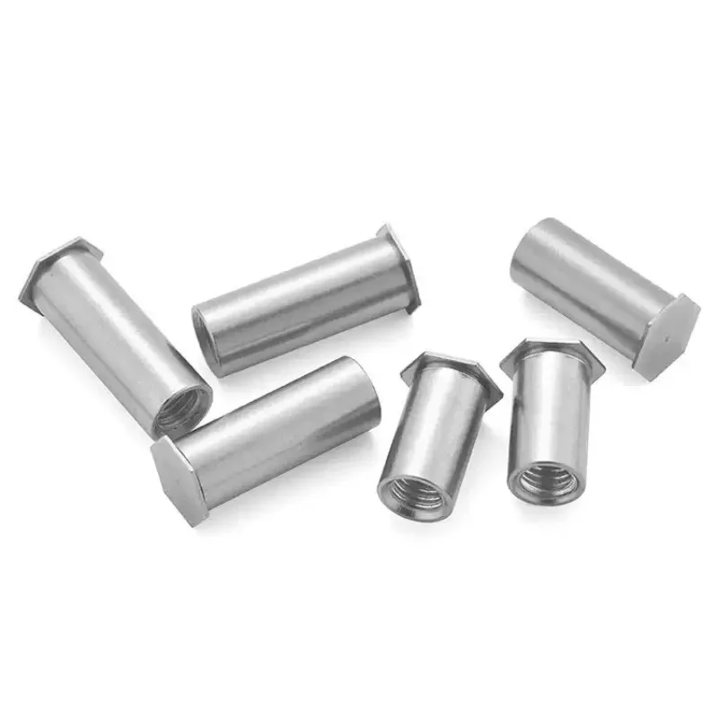 304 Stianless Steel PEM Hexagon Head Blind Hole Pressure Riveting Column M2 M2.5 M3 Ressure Riveting Stud Screw Nut BSOS