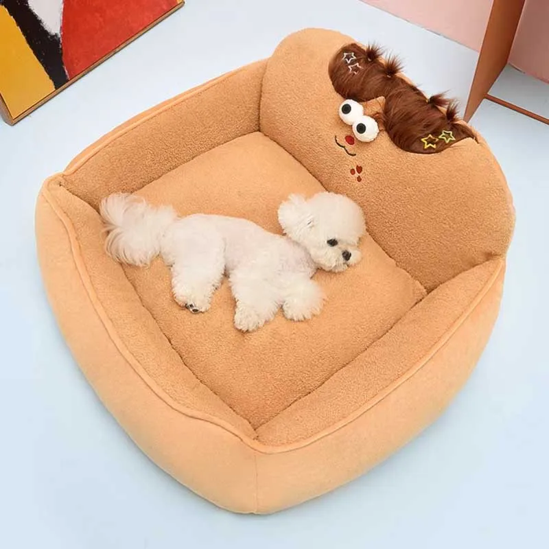 Autumn Winter Warm Sofa Bed Disassembled Washab Sleeping Puffs Dog Sofa Bed Mattresses Indoor Coussin Pour Chat Pet Products