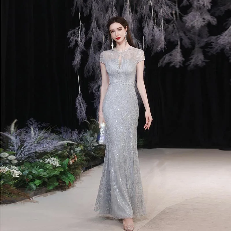 2026 New Style Elegant Banquet Evening Dress Sexy Mermaid Style Wedding Party Dress Customized