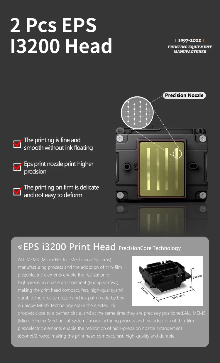 Worldcolor Factory Promotion Price 60cm DTF printer Dual Heads XP600/i3200 T Shirt DTF PET Film Printer for All Fabrics
