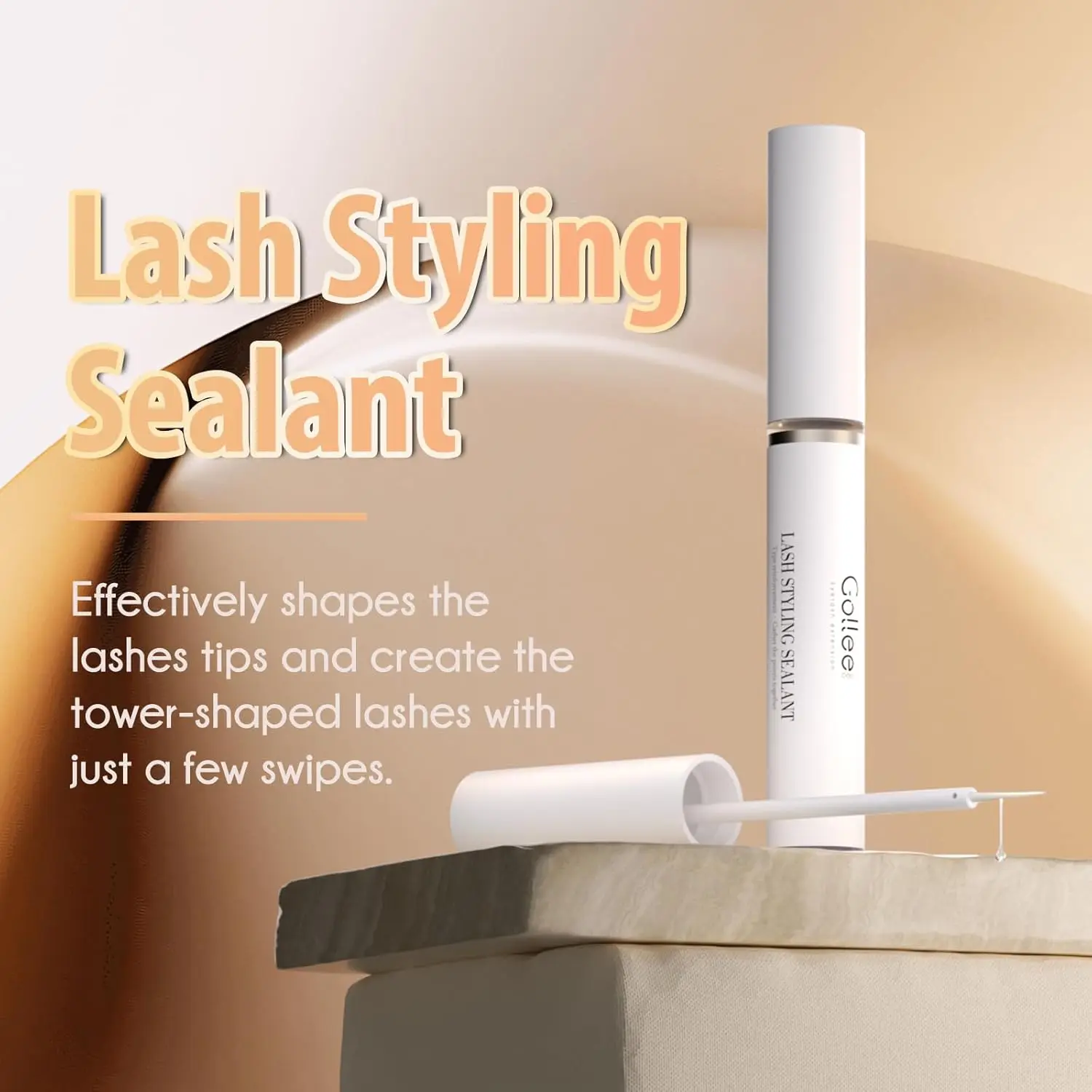 

Gollee Eyelash Sealant Transparent Quick-drying Long-lasting Eyelash Extension Setting Liquid Comic Shape Eyelash Coating Sealan