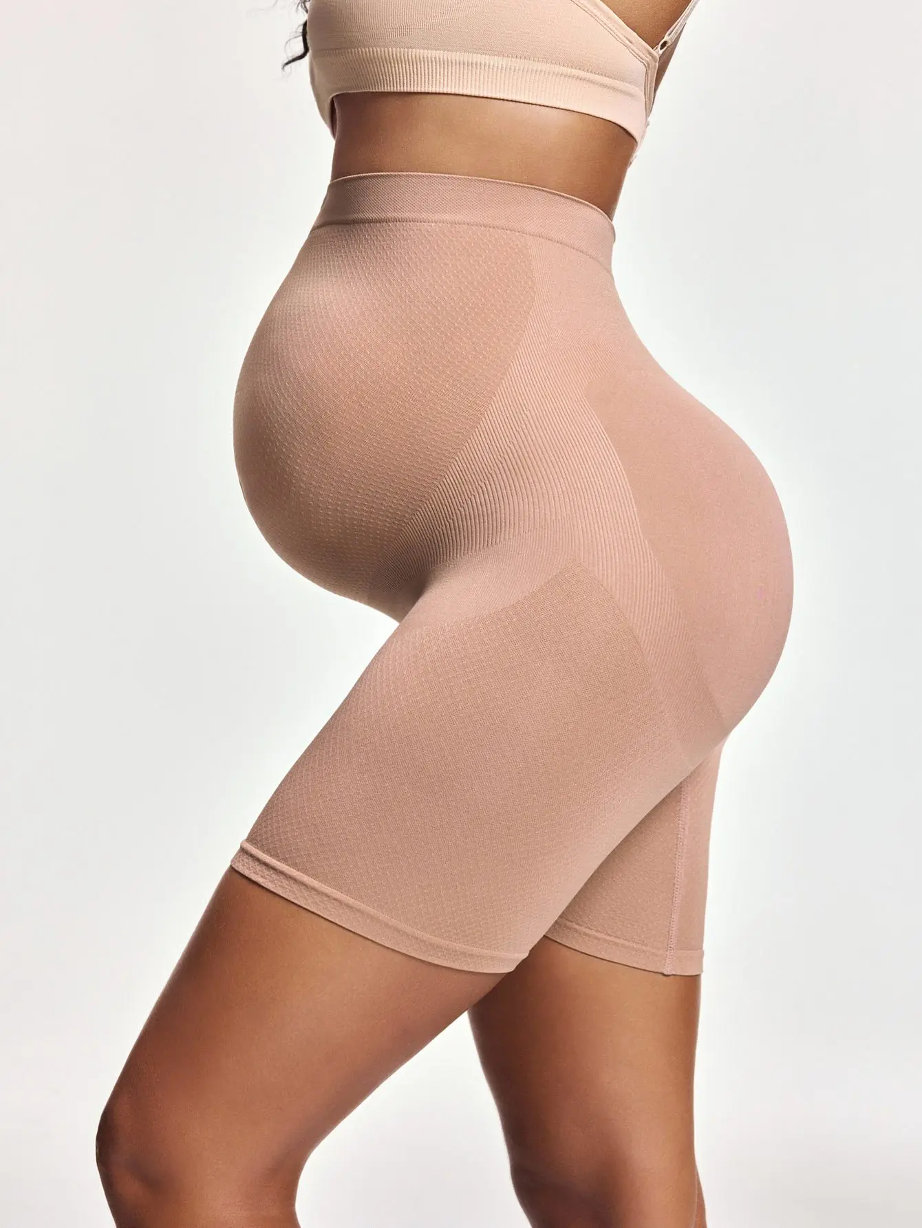 ملابس داخلية عالية الخصر لدعم البطن للنساء الحوامل قابلة للتنفس ودافئة، مع مرونة عالية للبطن