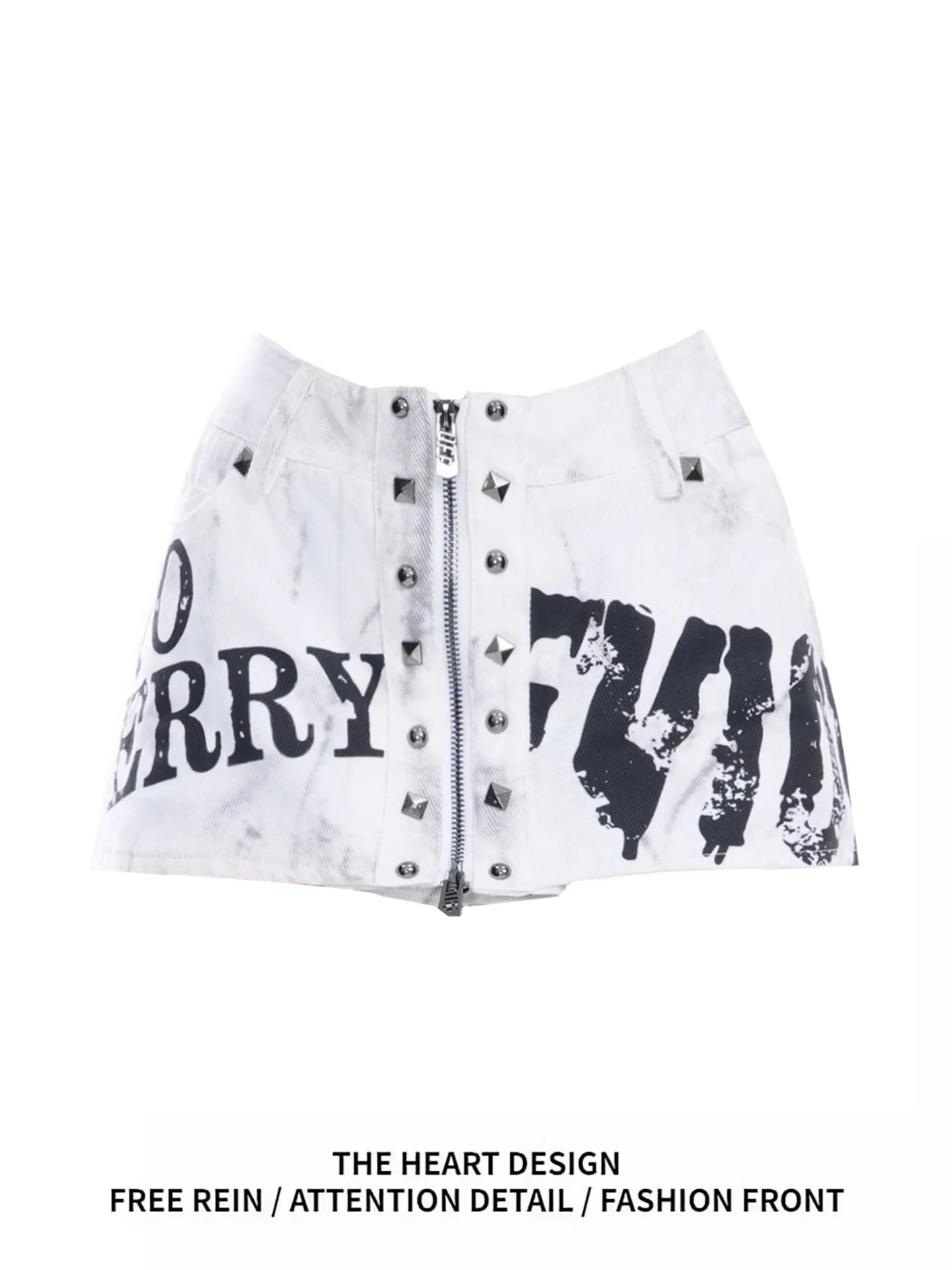 

Y2K Subculture Street Sle Spicy Girl, модная брендовая ультра-юбка с принтом fiti, женская летняя новая утягивающая юбка с высокой талией...