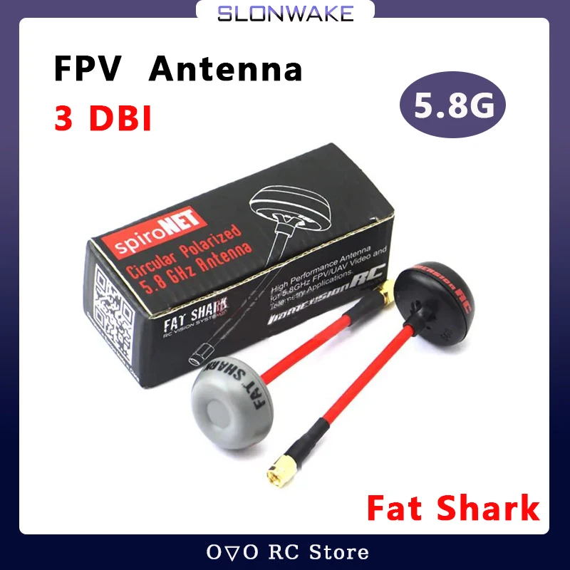 Fatshark ImmersionRC SpiroNet 5.8GHz Circular Polarized RHCP FPV Transmitter receiver Antenna for RC racing drone FPV monitor