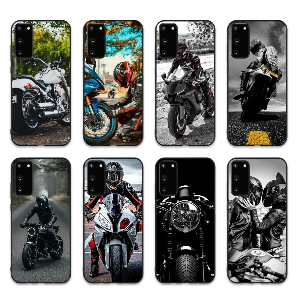 Moto Cross Motorcycle Sports Car Phone Case For Samsung S 9 10 20 21 22 23 30 23plus lite Ultra FE S10lite Fundas