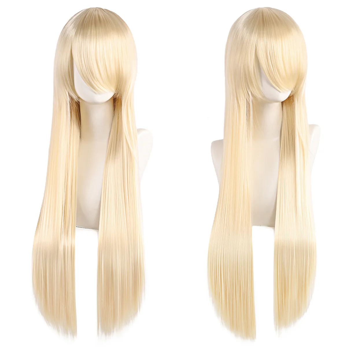 80 cm lange rechte cosplay pruik veelkleurig anime kostuum haar met styling veelzijdig voor mannen vrouwen unisex